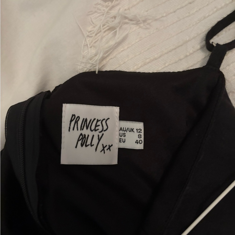 Princess Polly Black Wrap Mini Dress